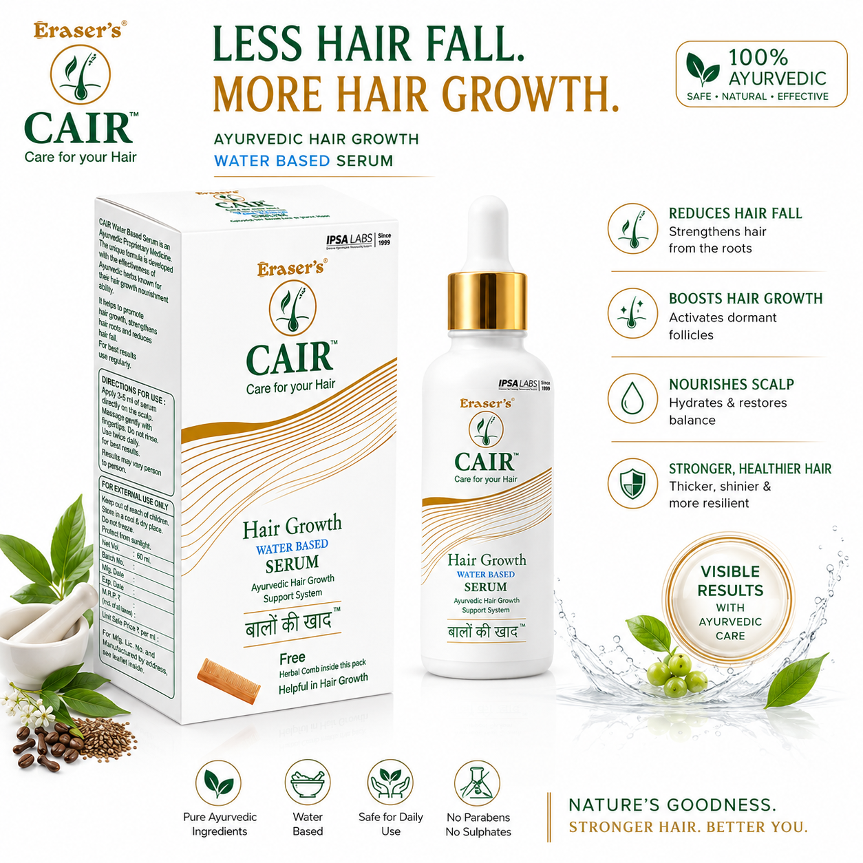 CAIR Hair Growth Water-Based Serum – 50 ML